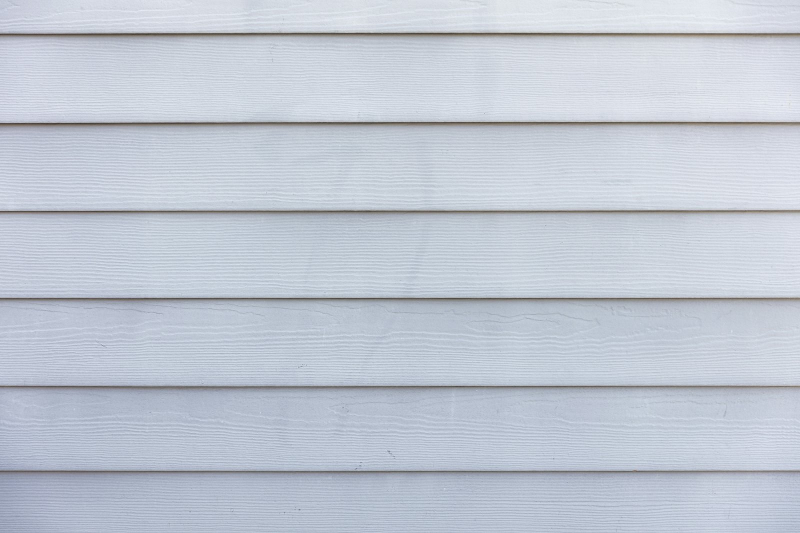 Close-up of white horizontal lap siding